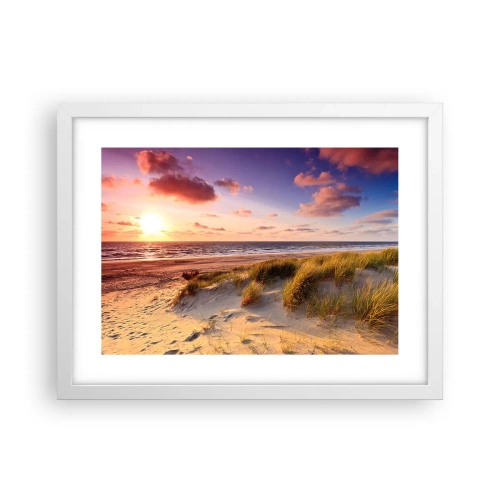 Plakát v bílém rámu - Už v létě voní vzduch - 40x30 cm