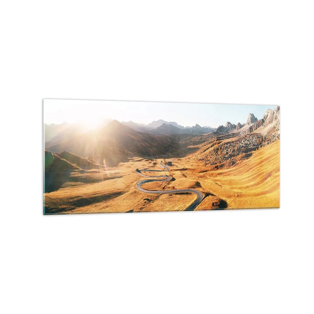 Obraz na skle - Ve zlatém údolí - 120x50 cm