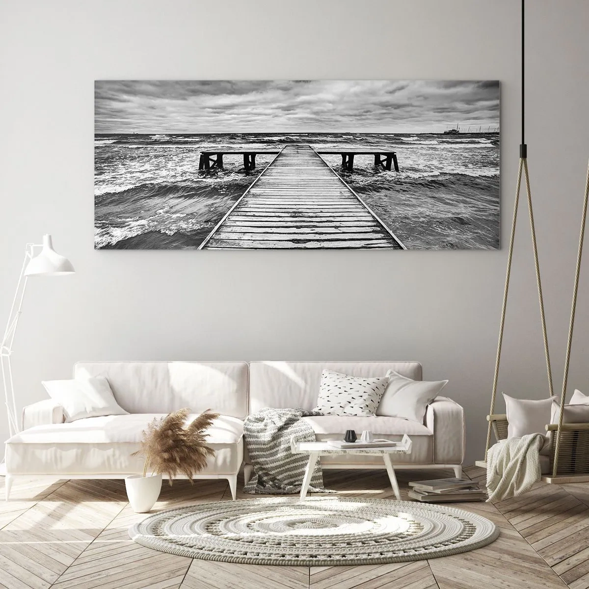 Obraz na skle - Čekám na vítr, co rozfouká… - 100x40 cm