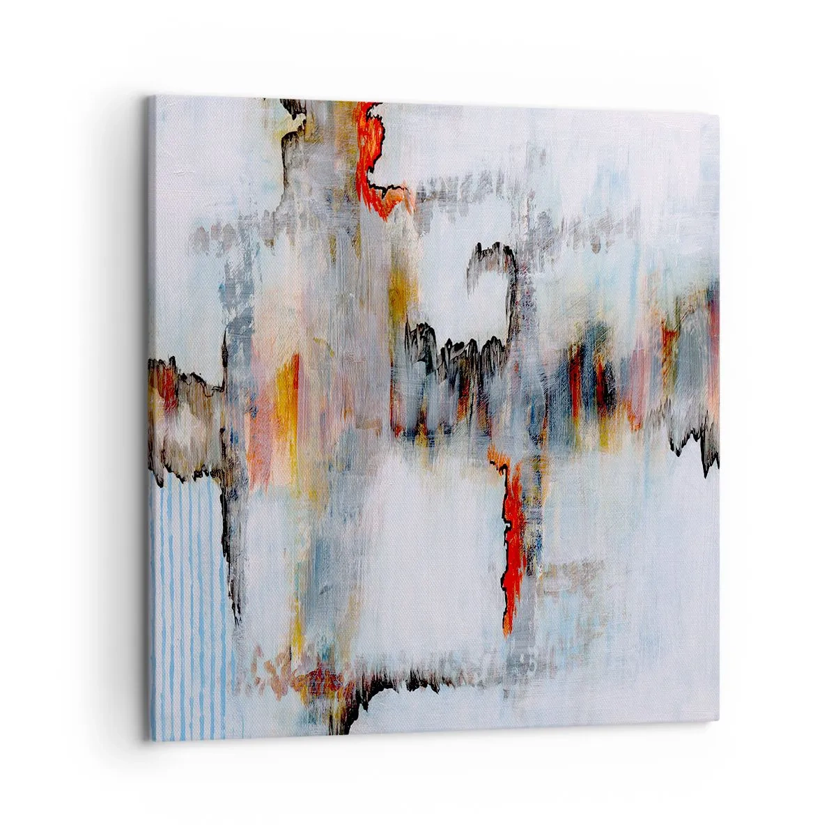 Obraz na plátně - Klackem po vodě - 50x50 cm