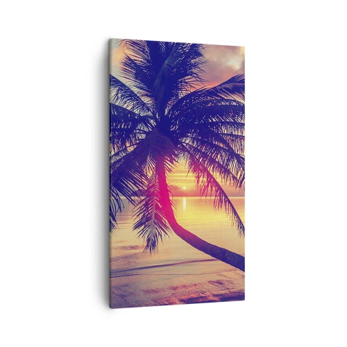 Obraz na plátně - Večer pod palmami - 45x80 cm