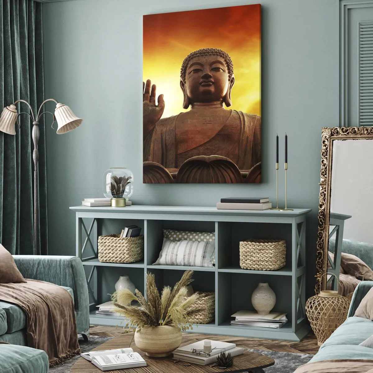 Obraz na plátně - Světový mír - 55x100 cm