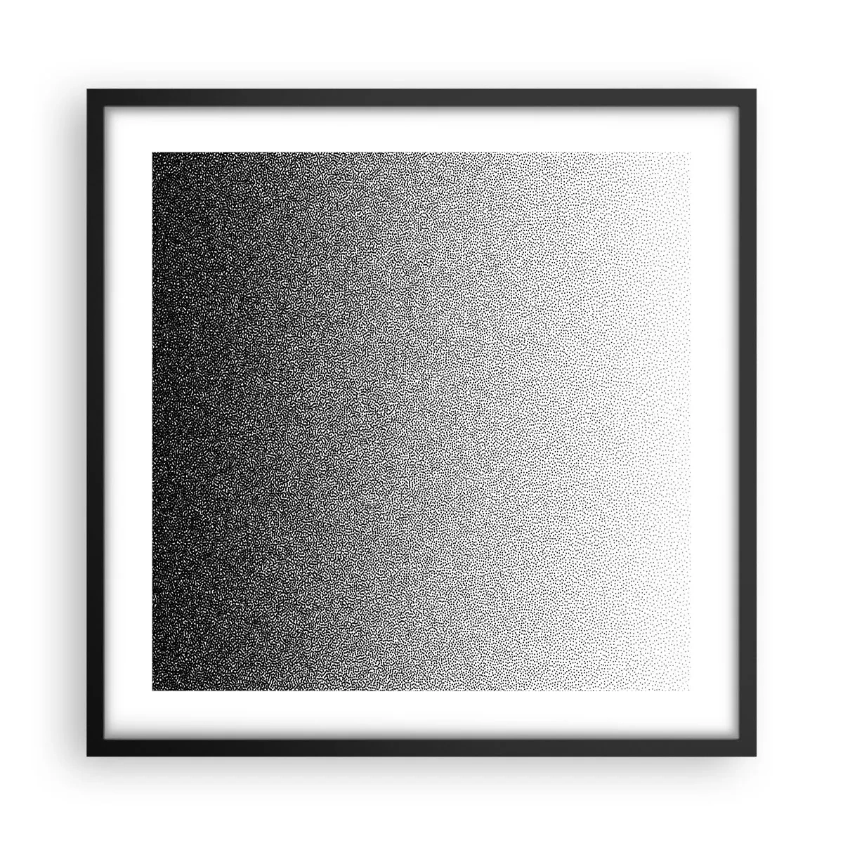 Plakát v černém rámu - Směrem ke světlu - 50x50 cm