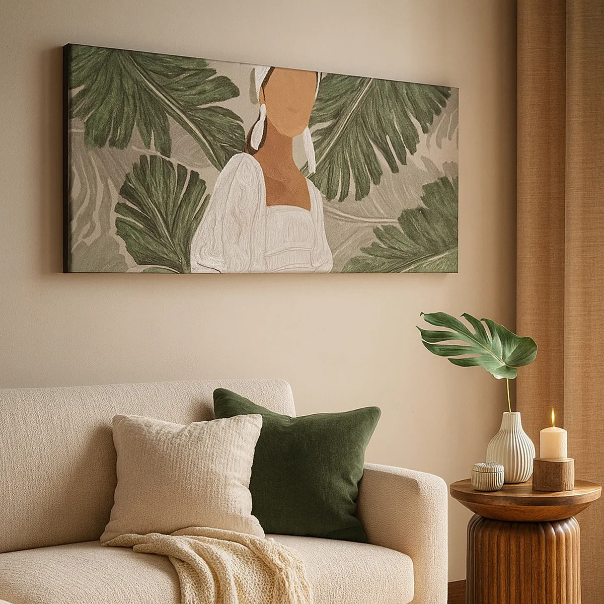 Obraz na plátně - Exotický portrét - 30x30 cm