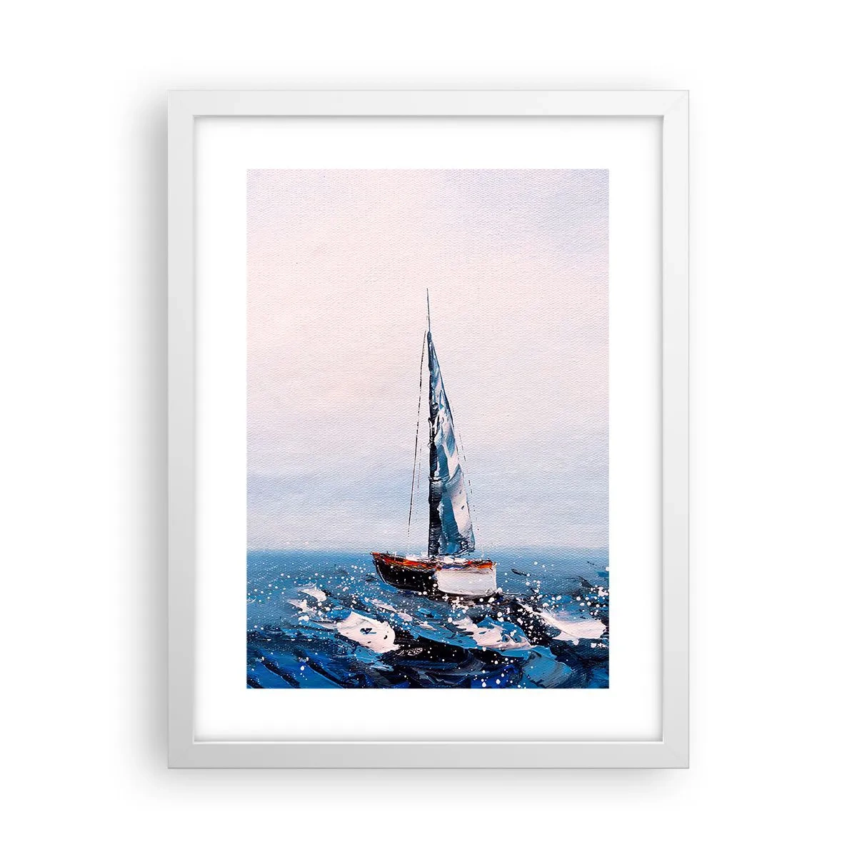 Plakát v bílém rámu - Bratrství větru - 30x40 cm