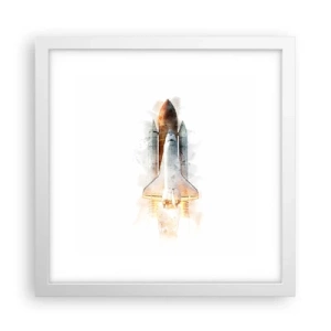 Plakát v bílém rámu - Průzkumníci do toho - 30x30 cm