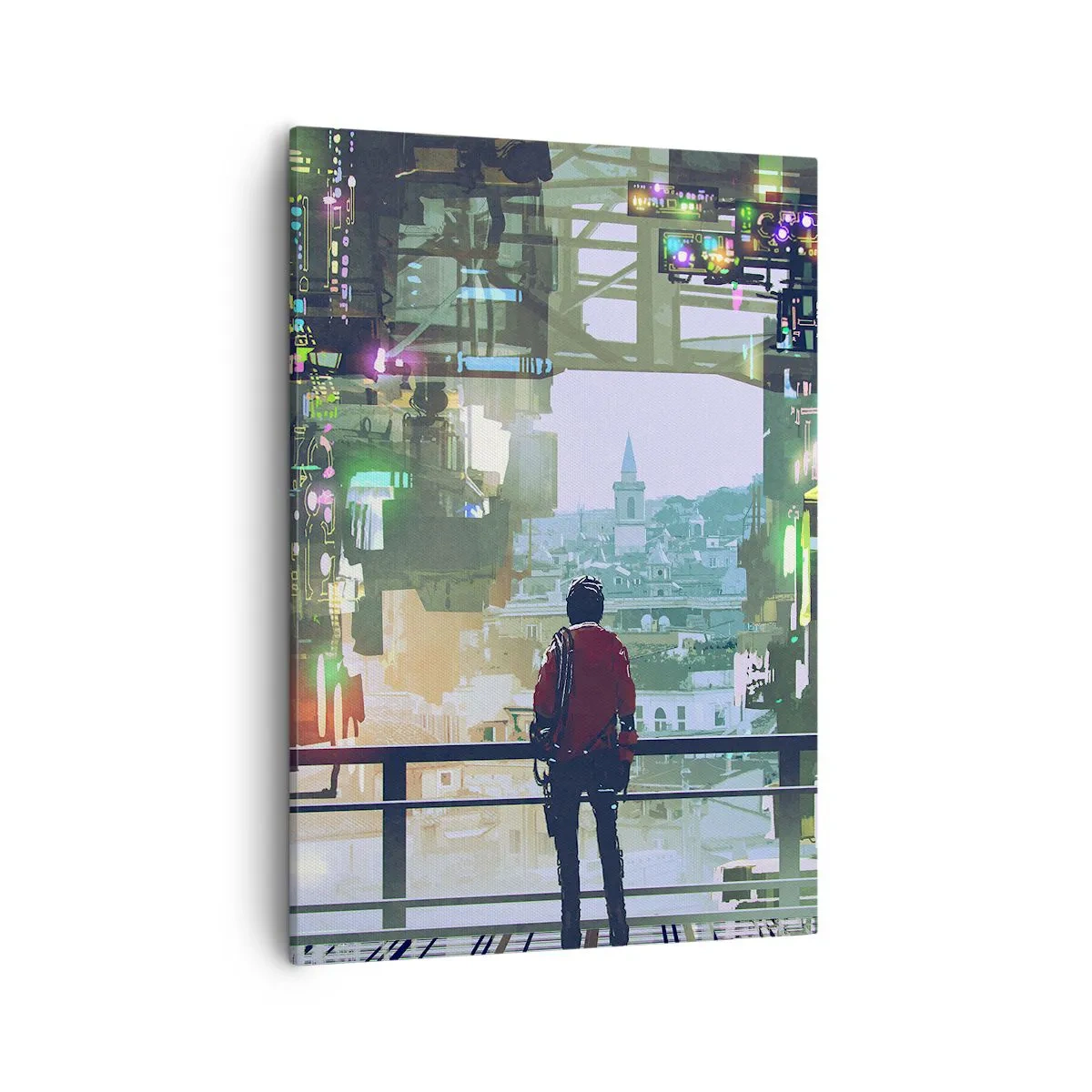 Obraz na plátně - Dva světy - 50x70 cm