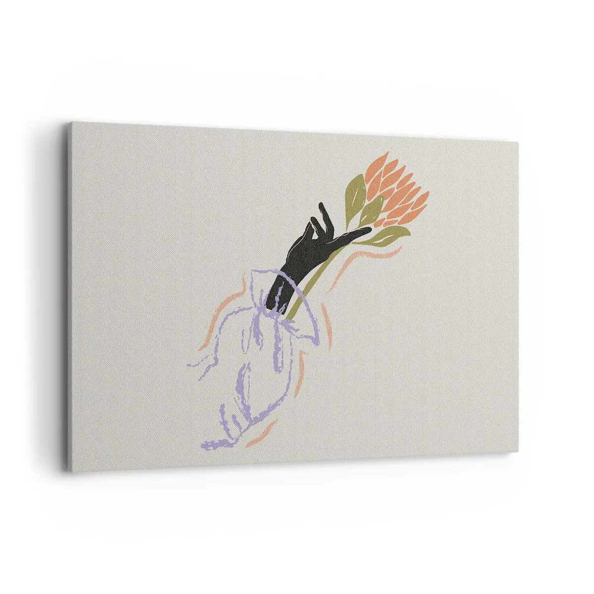 Obraz na plátně - Sesterský dotek - 120x80 cm