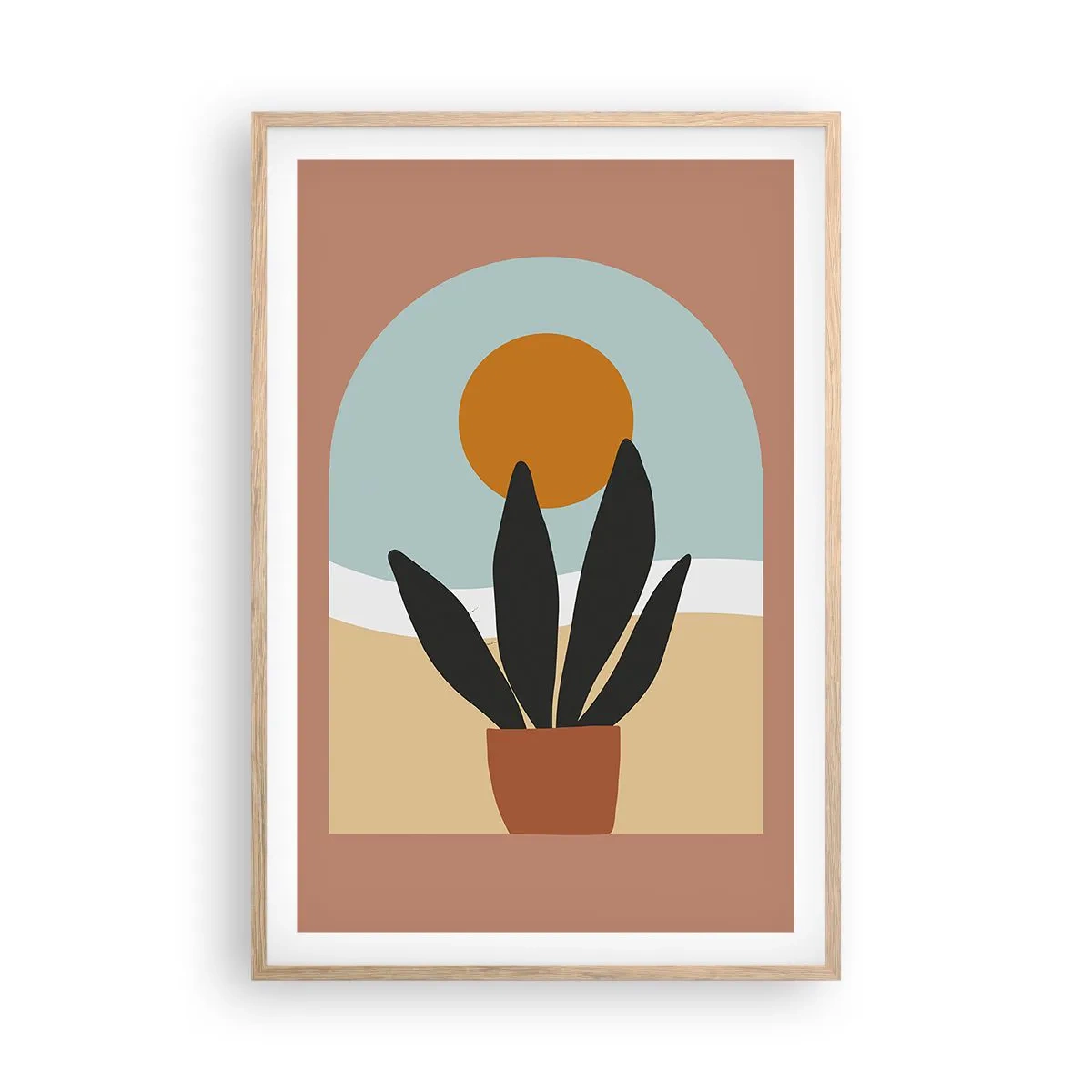 Plakát v rámu světlý dub - Malé radosti - 61x91 cm