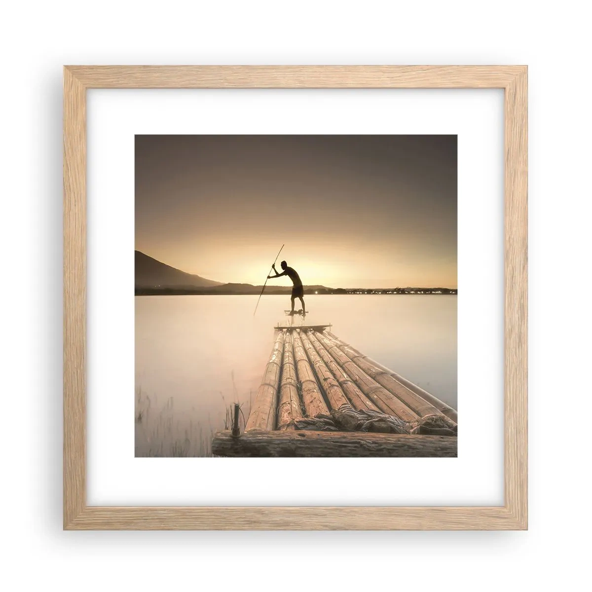 Plakát v rámu světlý dub - Před odpočinkem - 30x30 cm