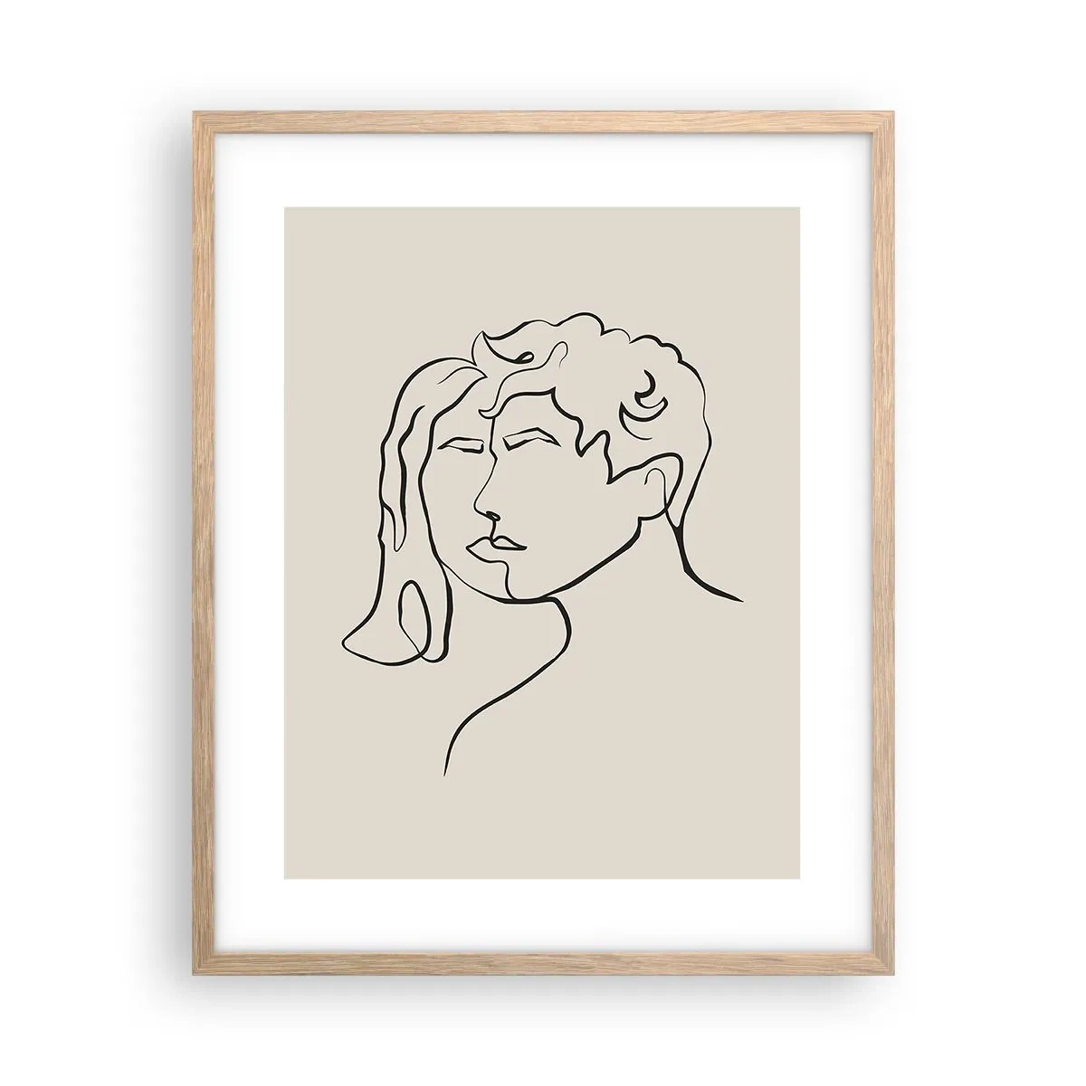 Plakát v rámu světlý dub - A byla jednota - 40x50 cm