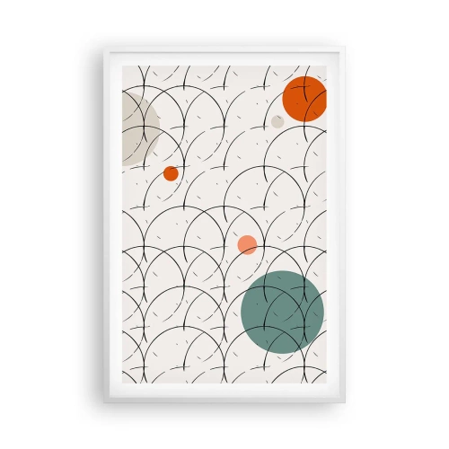 Plakát v bílém rámu - V duchu pop-artu - 61x91 cm