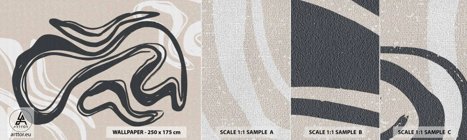 Vzor Fototapety Premium Canvas - Znásobená exprese - Minimalismus, Boho, skandinávský - 100x30 cm