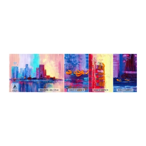 Fototapeta Vzorek Standard Eco - Vykoupané v barvách - Město, Architektura, Kus - 100x30 cm