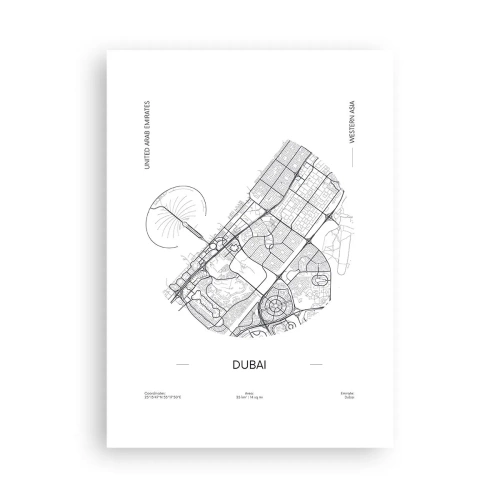 Plakát - Anatomie Dubaje - 50x70 cm