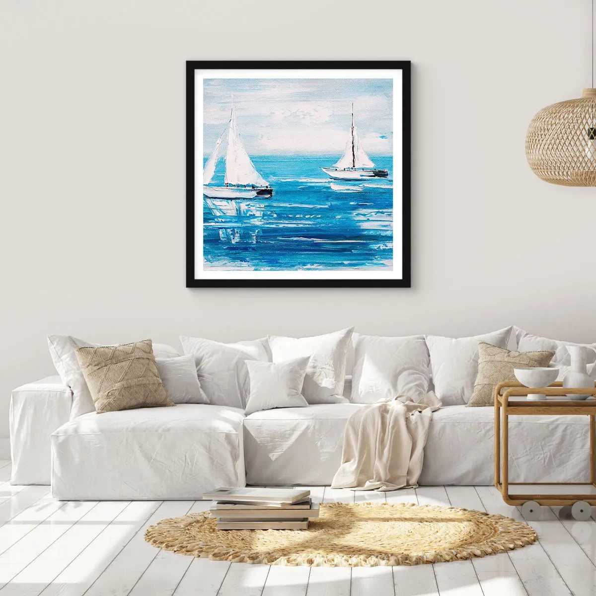 Plakát v černém rámu - S přítelem po boku - 60x60 cm