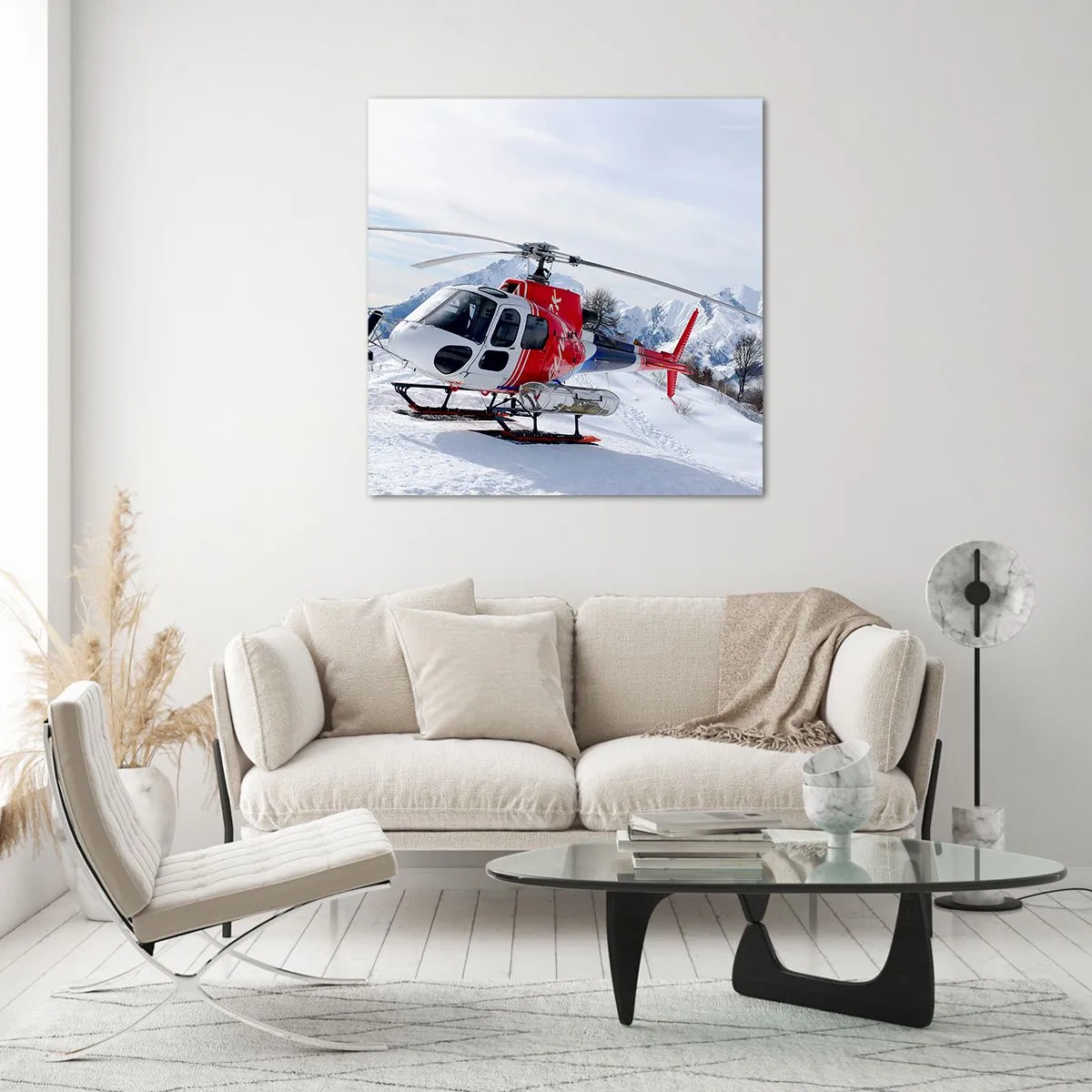 Obraz na skle - Vždy připraven - 70x70 cm