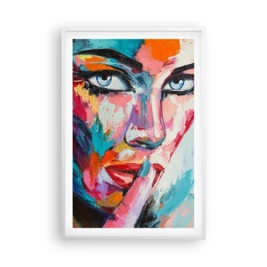 Plakát v bílém rámu - Naše první tajemství - 61x91 cm