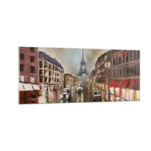 Obraz na skle - Počítá se pouze ona - 100x40 cm