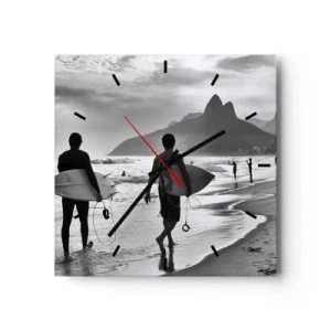 Nástěnné hodiny - Samba na jednu vlnu - 30x30 cm