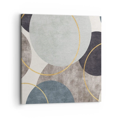 Obraz na plátně - Kruh za kruhem - 70x70 cm