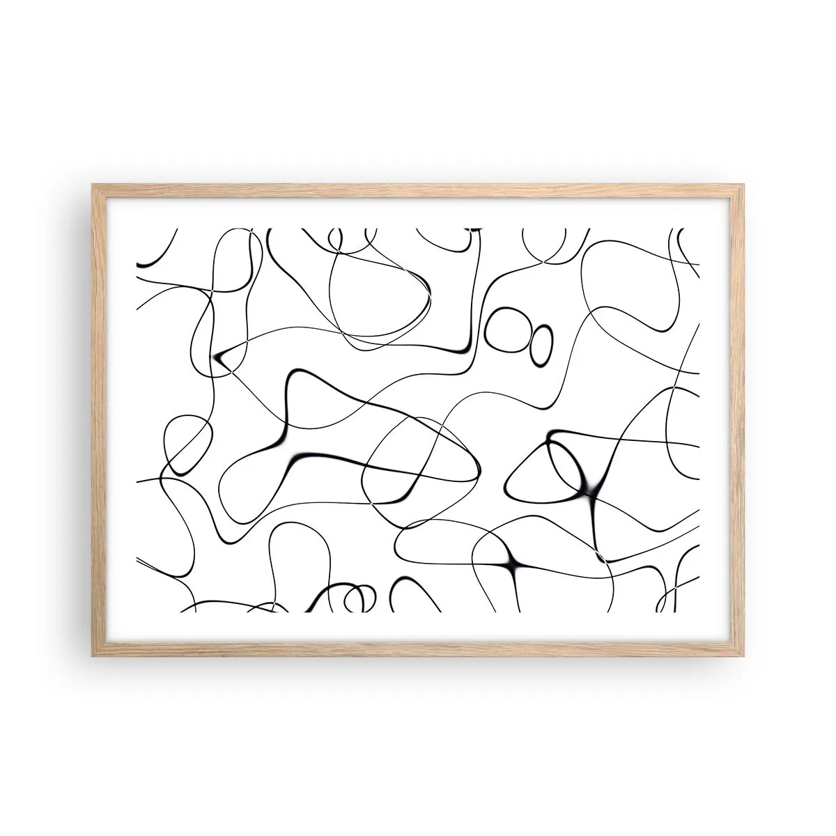 Plakát v rámu světlý dub - Cesty života, zákruty osudu - 70x50 cm