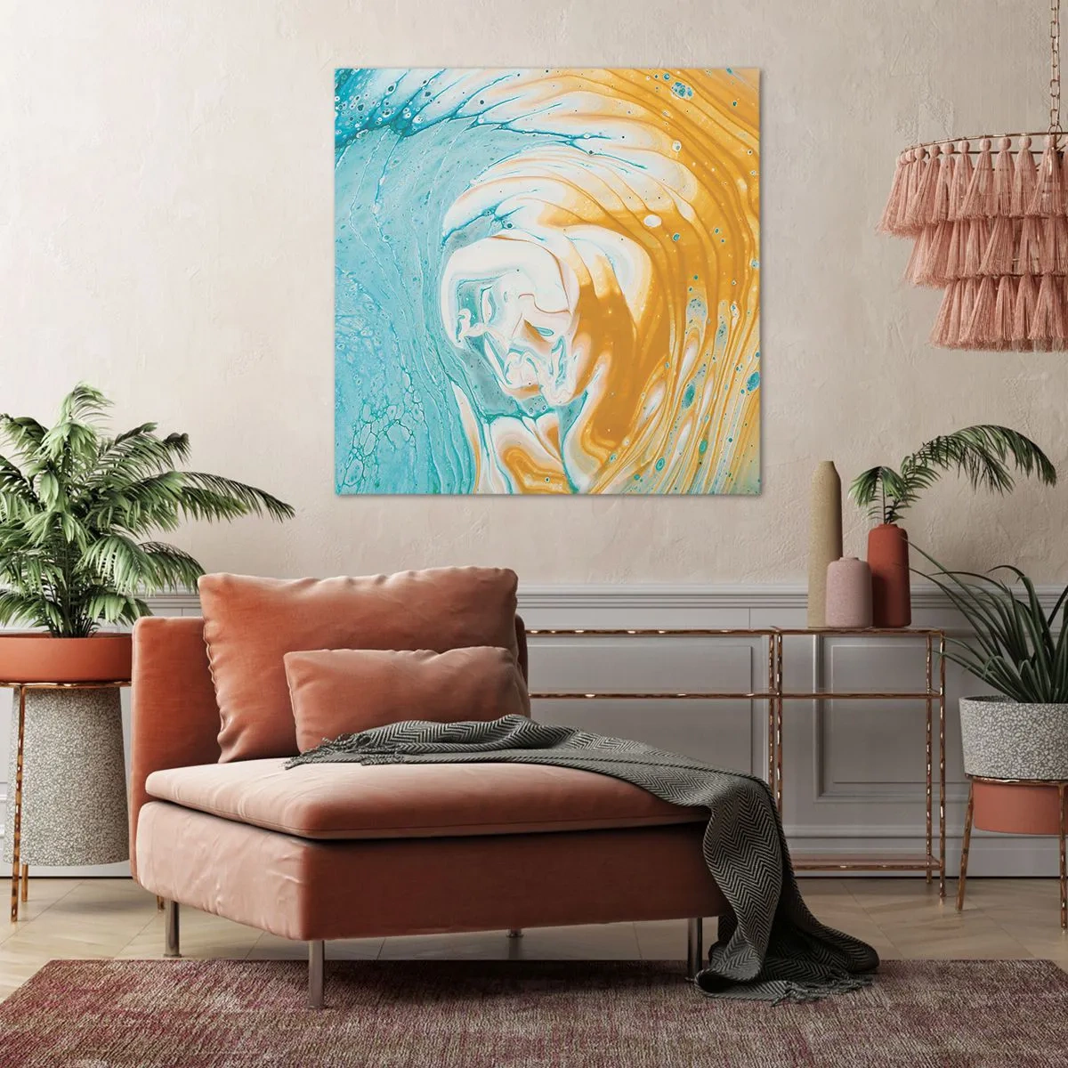 Obraz na plátně - Pastelový vír - 70x70 cm