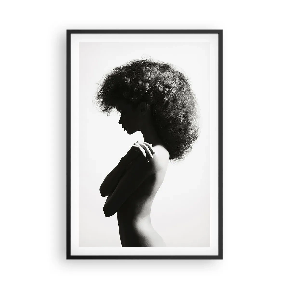 Plakát v černém rámu - Jako květina na štíhlém stonku - 61x91 cm