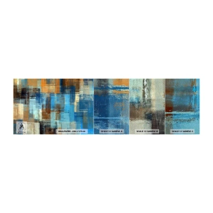 Vzor Fototapety Premium Sand - Přes modrý závoj - Abstrakce, Kus, Malovat - 100x30 cm