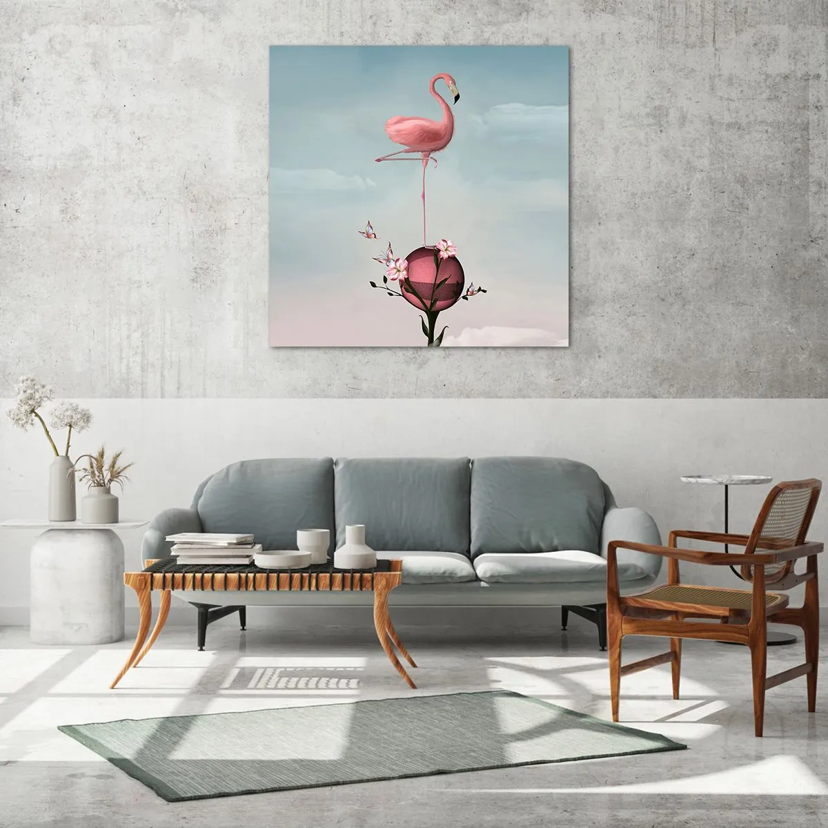 Obraz na skle - Basketbalová alegorie - 50x50 cm