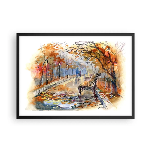Plakát v černém rámu - Společně putovat podzimem - 70x50 cm