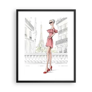 Plakát v černém rámu - Umění módy - 40x50 cm