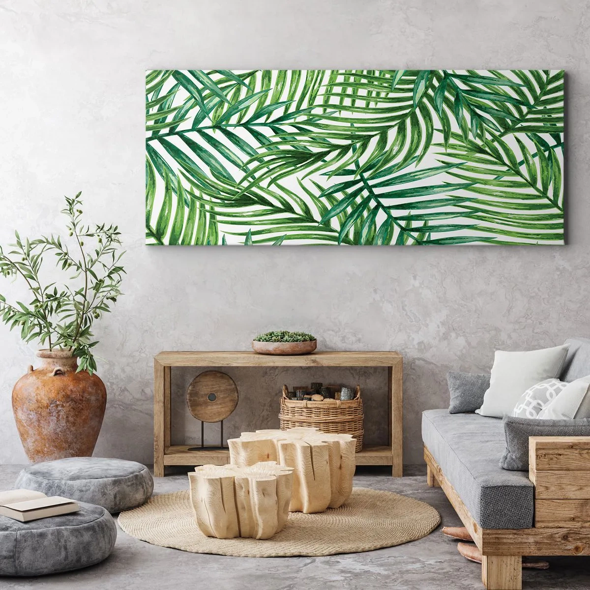 Obraz na plátně - Pod zeleným baldachýnem - 100x40 cm