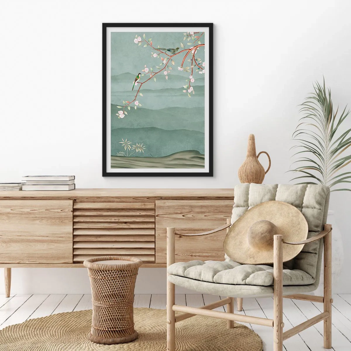 Plakát v černém rámu - Jaro je tady - 61x91 cm