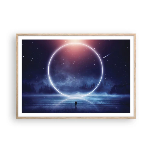 Plakát v rámu světlý dub - Už jsou tady… - 100x70 cm