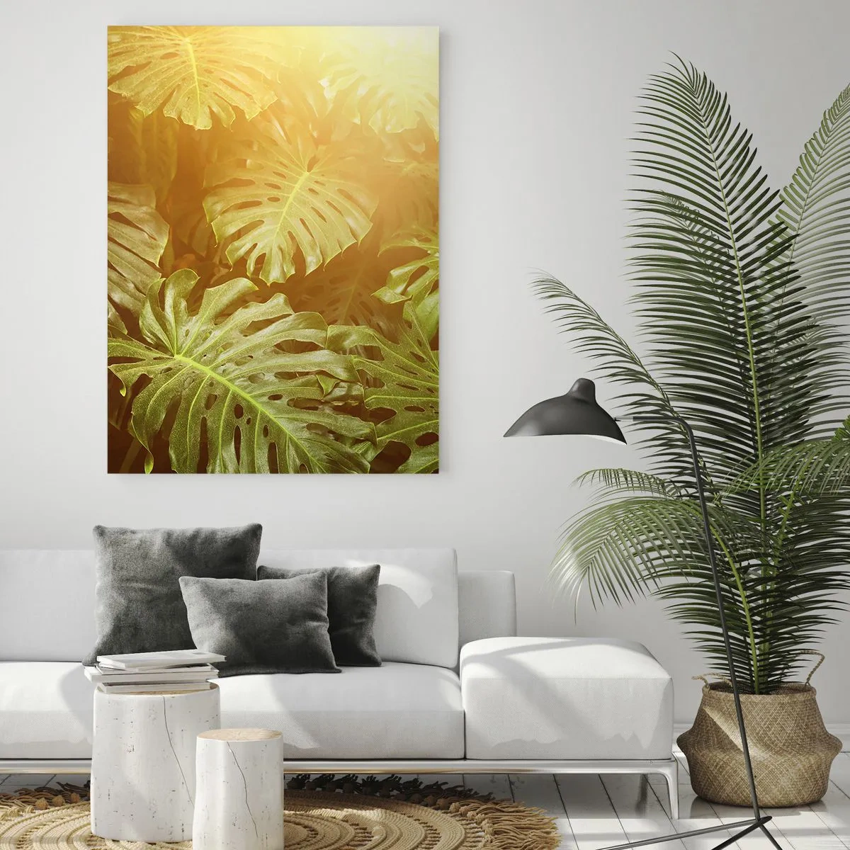 Obraz na skle - Vstoupit do zeleně… - 50x70 cm