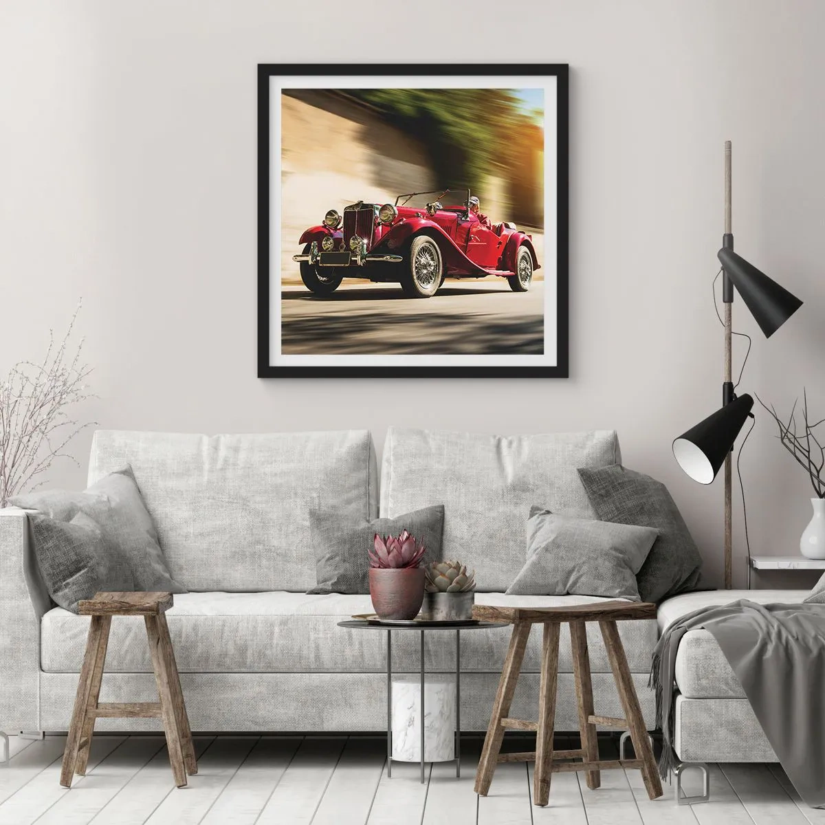 Plakát v černém rámu - Krásnější než Níké Samothrácká - 40x40 cm