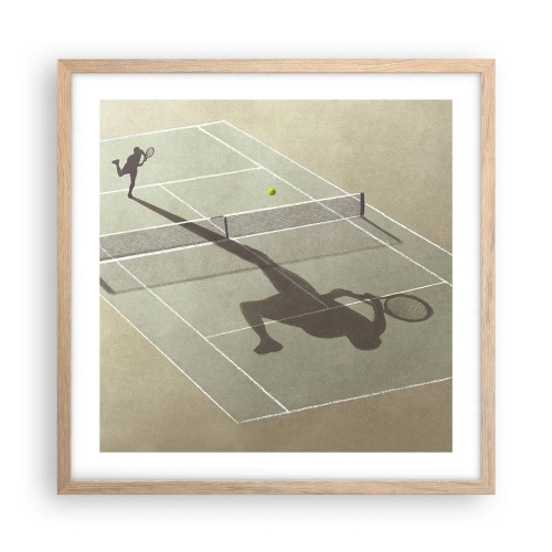 Plakát v rámu světlý dub - Dobývání sama sebe - 50x50 cm