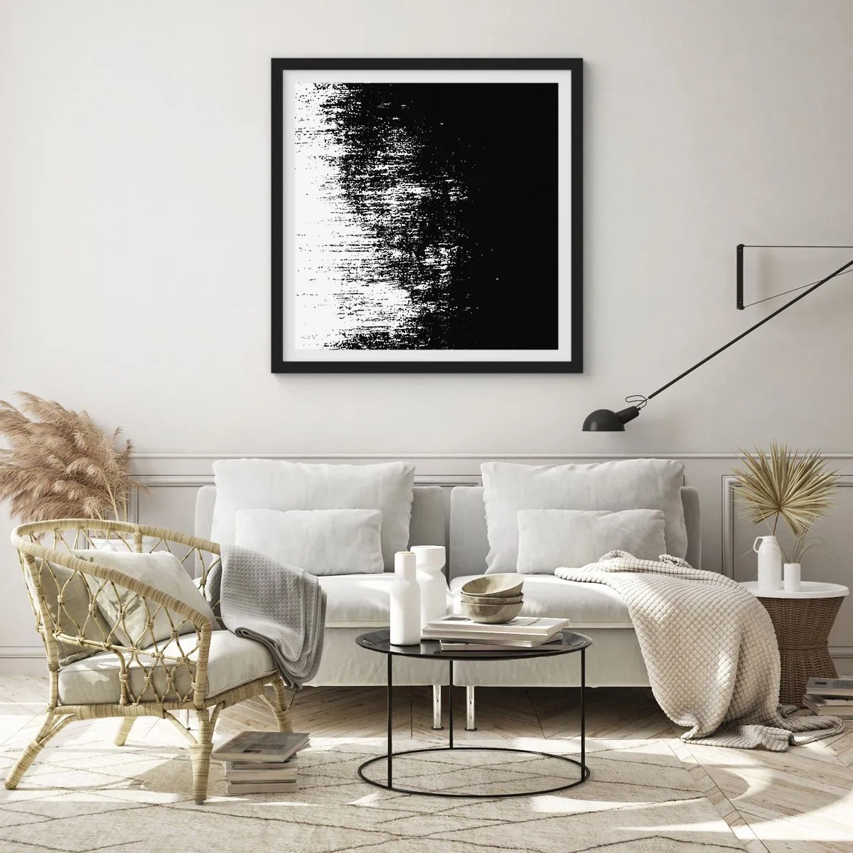 Plakát v černém rámu - Vítězem se stává… - 40x40 cm