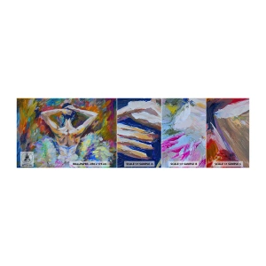 Vzor Fototapety Samolepicí Deluxe Sticker - To může být všechno - Balerína, Tanec, Balet - 100x30 cm