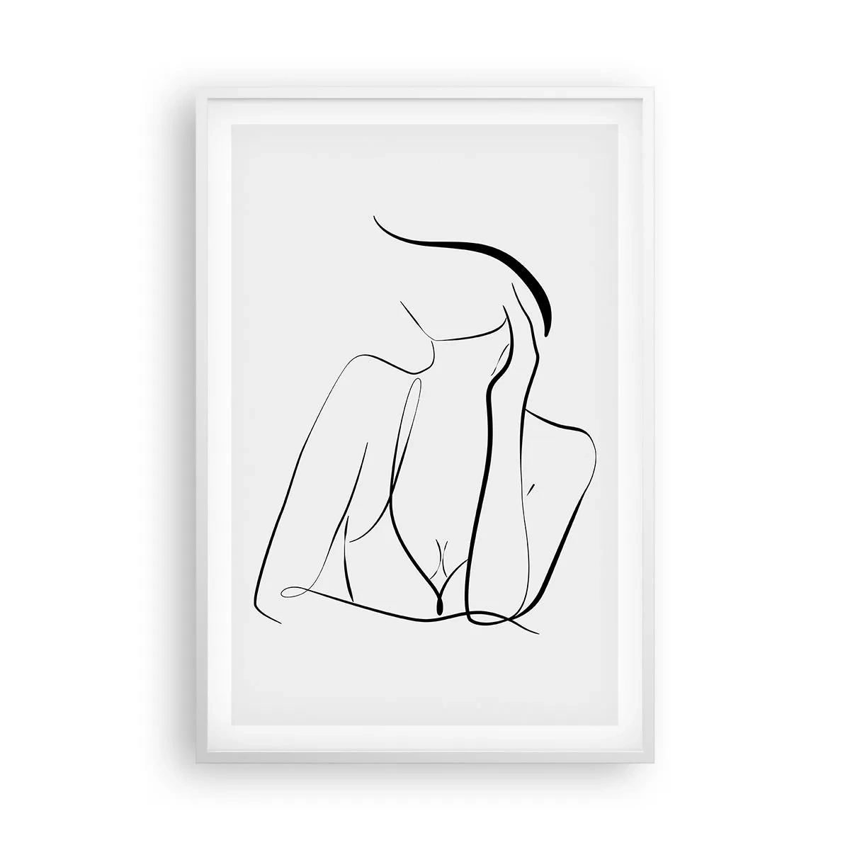 Plakát v bílém rámu - Na vlně snů - 61x91 cm