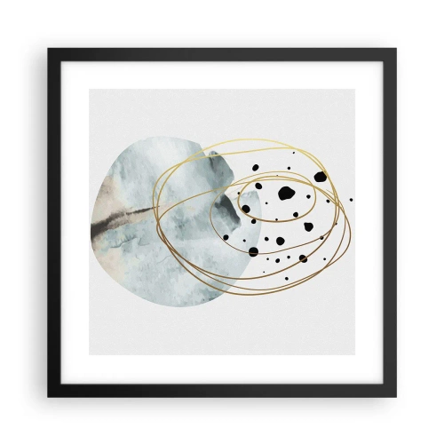 Plakát v černém rámu - V objetí prostoru - 40x40 cm