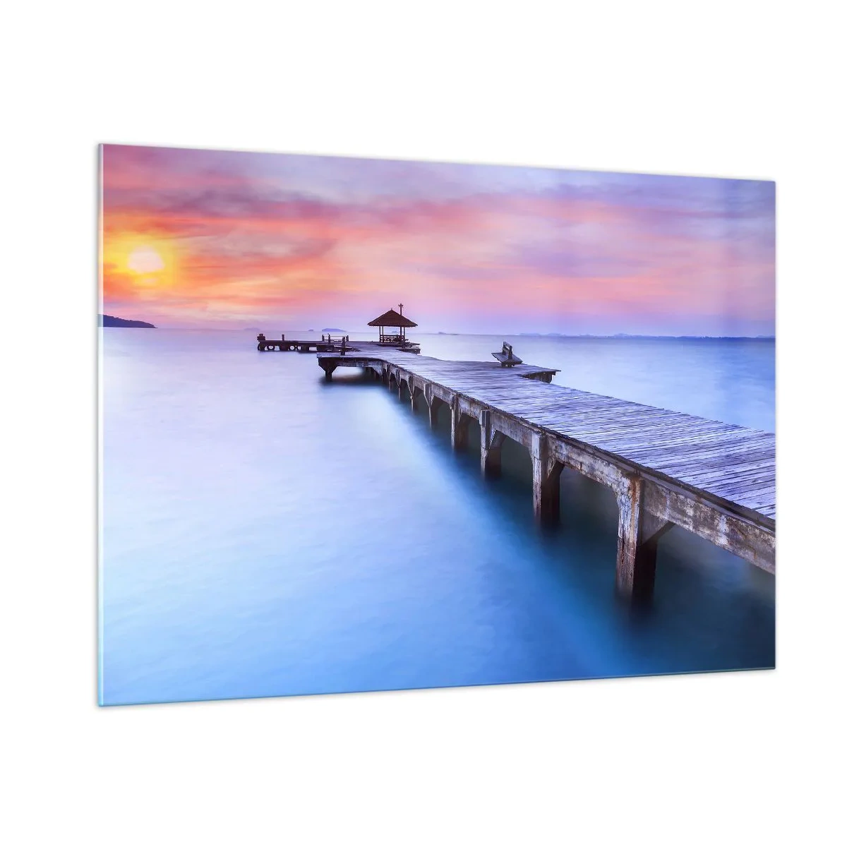 Obraz na skle - Moře klidu až po horizont - 100x70 cm