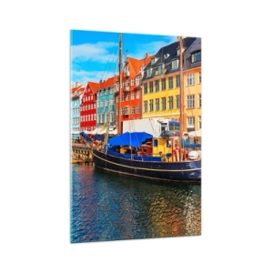 Obraz na skle - Radostné nábřeží - 70x100 cm