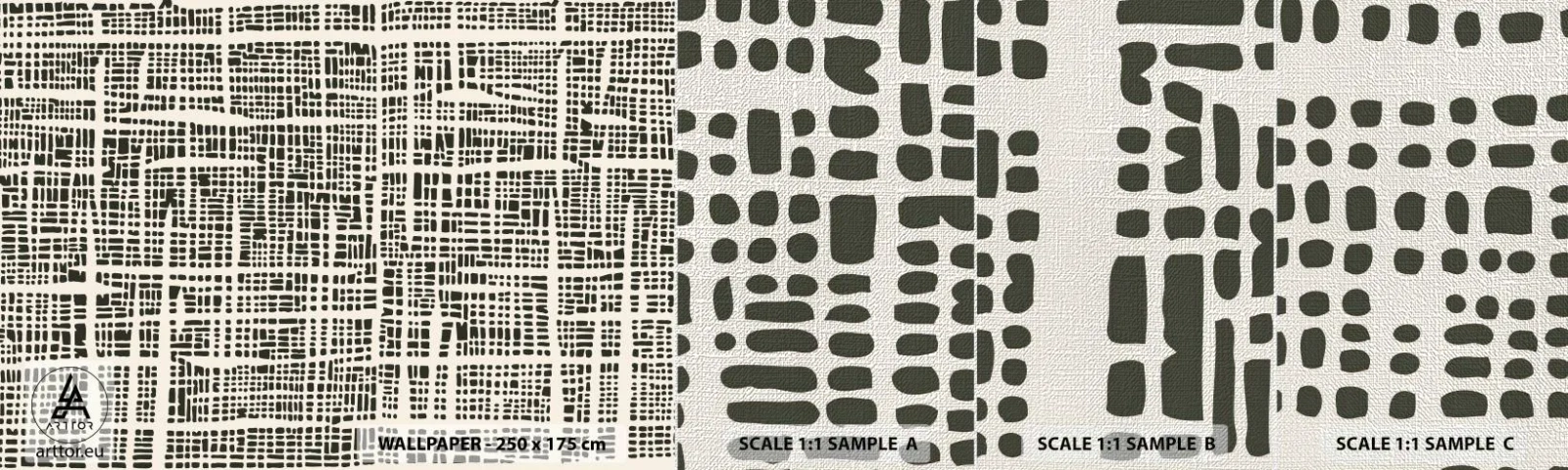 Vzor Fototapety Premium Canvas - Tkaná kompozice - Abstrakce, Grafika, Kus - 100x30 cm