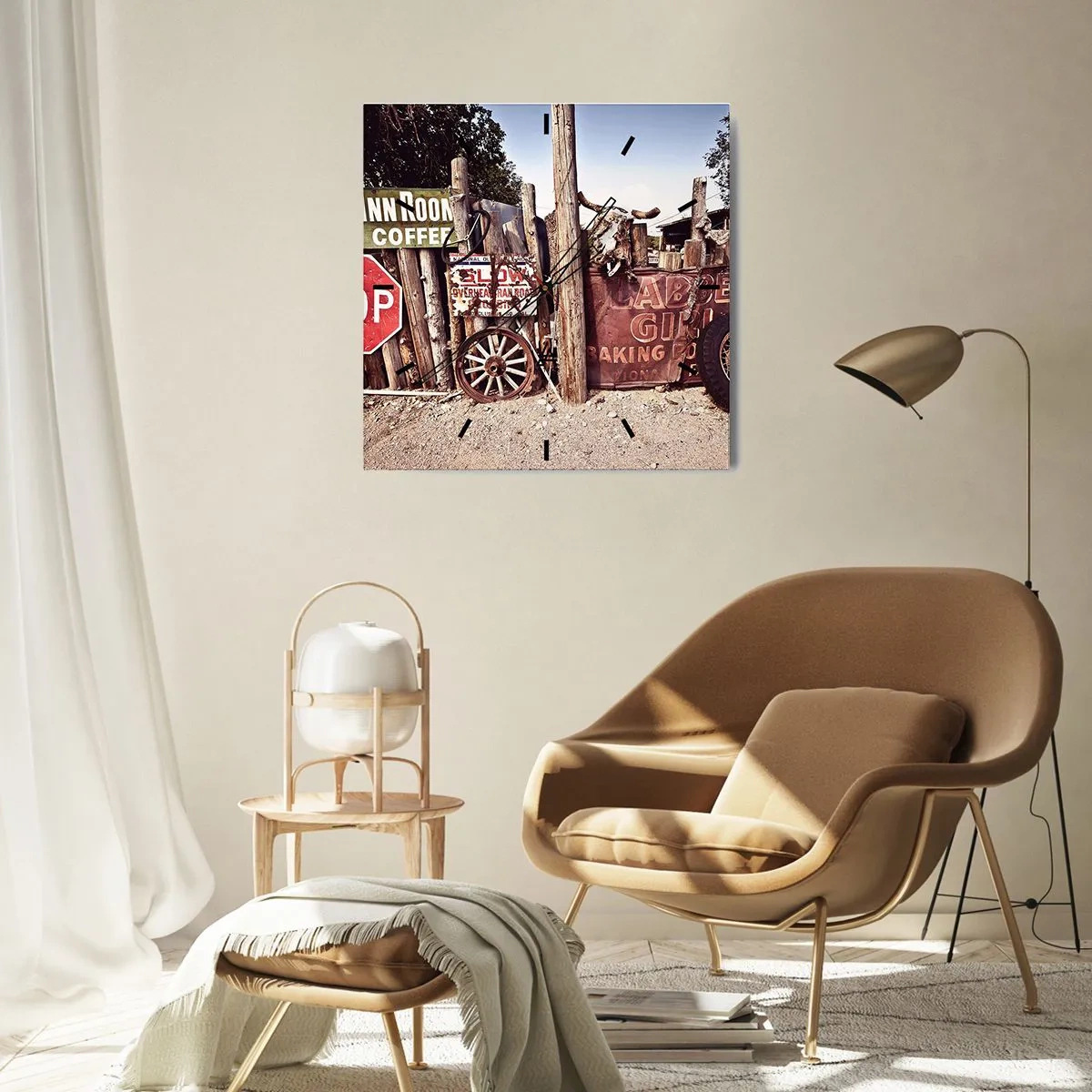 Nástěnné hodiny - A čas se zastavil - 40x40 cm