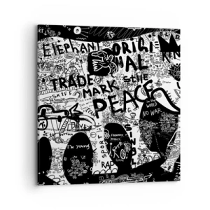 Obraz na plátně - Bohatý svět ulice - 70x70 cm