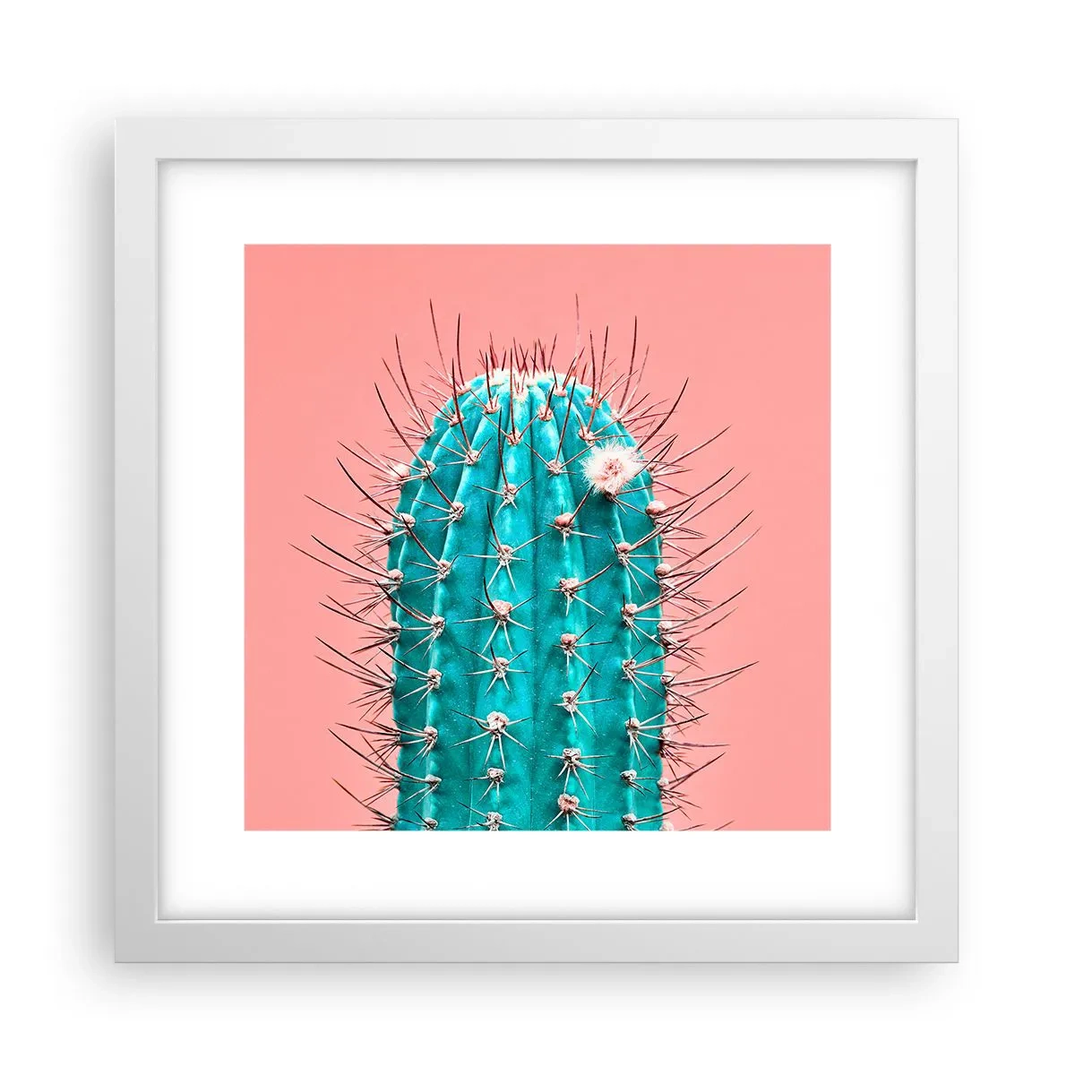 Plakát v bílém rámu - Jen koukej - 30x30 cm