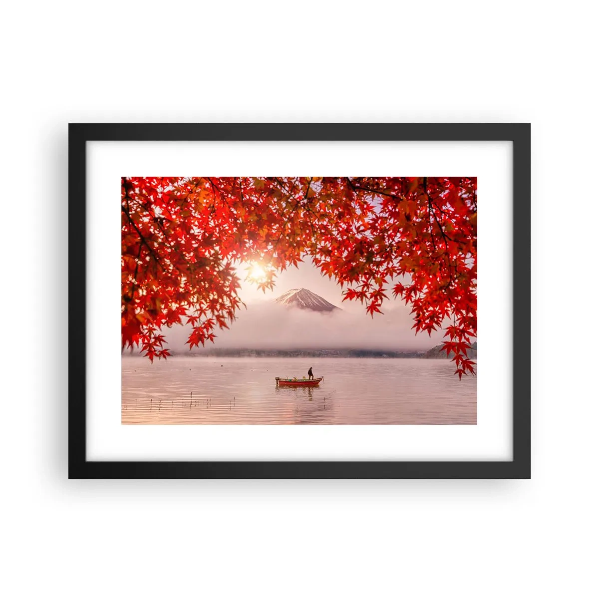 Plakát v černém rámu - V japonském stylu - 40x30 cm
