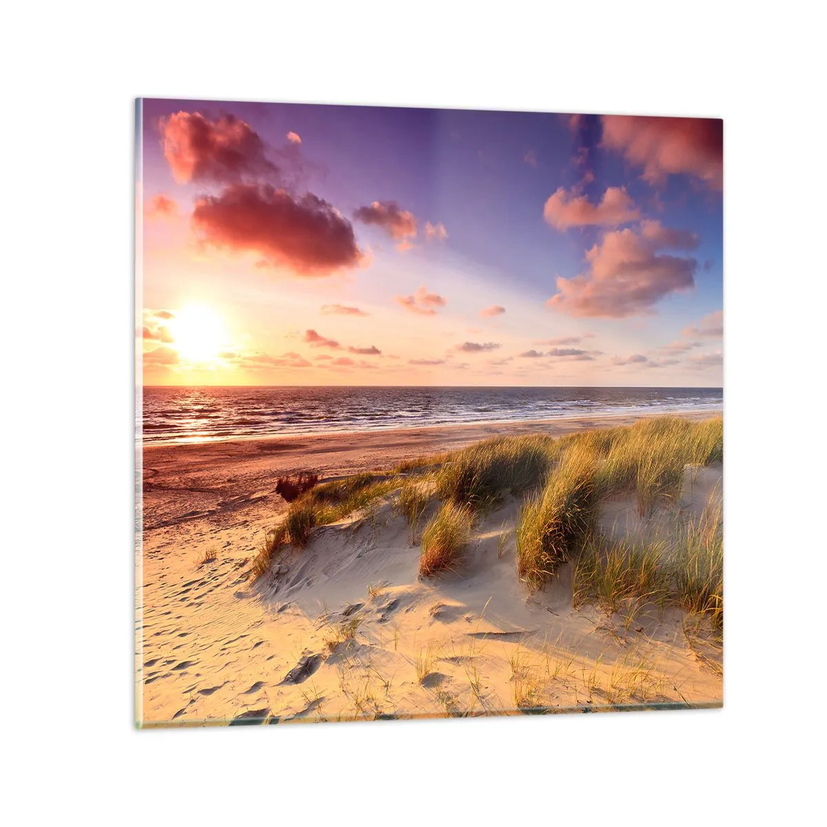 Obraz na skle - Už v létě voní vzduch - 70x70 cm